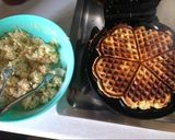 A picture of step 2 of Mashed potato waffles.