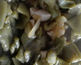 Foto del paso 2 de la receta: Judías verdes encebolladas con pechuga de pavo