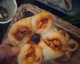 A picture of step 18 of Flower shape Chicken Bread.