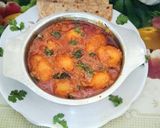 A picture of step 6 of Delicious unique healthy authentic Kashmiri pandit style Kashmiri Dum Aloo.