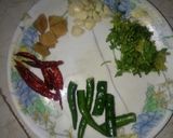 A picture of step 1 of Dosa with coconut chutney.