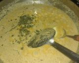 A picture of step 7 of Paneer in white gravy.