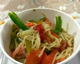 A picture of step 4 of Sweet, hot and sour veg Chow Chow.