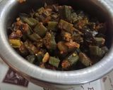 A picture of step 4 of Bhendi ki sabji.