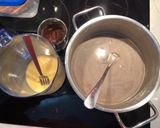 A picture of step 2 of Chocolate Agar Pudding and sauce (Vla).
