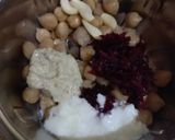 A picture of step 6 of Mini Pita Bread With Colourful Hummus.