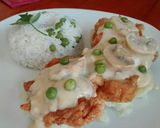 Foto del paso 9 de la receta: Pollo en Salsa Bechamel con Almendras y Champiñones 🍄