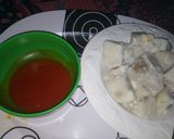 A picture of step 1 of Boiled Yam with Red Oil Pepper Sauce.