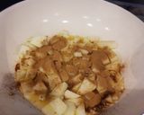 Foto del paso 3 de la receta: 2 da opción de budín integral con manzanas 🍏y caramelo 😍