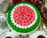 عکس مرحله 1 از دستور 🍉کیک هندوانه (یلدایی)🍉