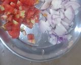A picture of step 1 of Chappan kaddu(summer squash) sabji.