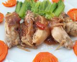 Hình bước làm 16 của món Gà hấp cải bẹ xanh