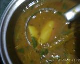 A picture of step 3 of Mung kadhi.