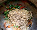 A picture of step 3 of Quinoa khichadi.