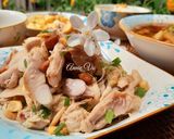 Hình bước làm 1 của món Cơm nhà với hai món từ gà