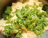 A picture of step 4 of Thotakura vada.