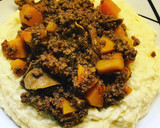 Cremige Polenta mit Hackfleisch-Kürbis-Ragout Rezeptschritt 8 Foto