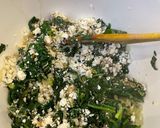 A picture of step 3 of Spinach and feta bake.
