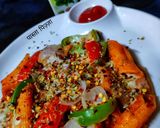 पास्ता पिज़्ज़ा (Pasta Pizza recipe in hindi) रेसिपी चरण 6 फोटो