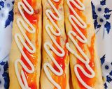 Hình bước làm 3 của món Ăn sáng với bánh mì sandwich xúc xích và trứng