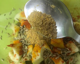 A picture of step 3 of Instant Mango pickle.
