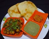 A picture of step 15 of Chole Bhature.