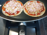 Mini pizzas en comal