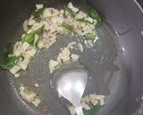 A picture of step 1 of Turai Sabji with coconut gravy.