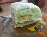 Foto langkah ke 4 dari resep Mille Crepe Pandan cake.