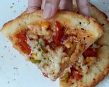 A picture of step 11 of No Oven, No Yeast Veg Pizza recipe.