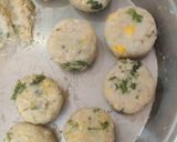 A picture of step 3 of Raw Banana & Corn Ragda Pattice.