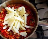 Foto del paso 3 de la receta: Revuelto de papas y morrones, con huevo