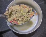 A picture of step 1 of Thandai Rose lassi.