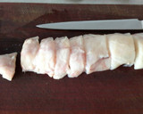 Foto del paso 1 de la receta: Brocheta de rape y cecina