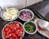 A picture of step 2 of Cabbage potato shak.