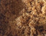 A picture of step 5 of Beef Jollof rice with coleslaw.