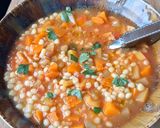 Une image de l'étape 4 de Soupe de fregula aux légumes façon minestrone.