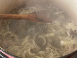 Poached chicken and ginger broth