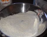 A picture of step 1 of No knead easy Brown rolls.