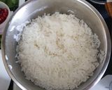A picture of step 1 of Pineapple pulao.