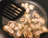 A picture of step 2 of Mushroom sauce.