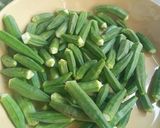 A picture of step 5 of بھنڈی گوشت.