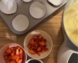 🍓🍓🍓Gluténmentes epres muffin🧁🧁🧁 – cukros karamellréteggel🍭🍬🍓🧁 recept fázis 1 fotója