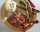 Foto del paso 6 de la receta: Pollo asado + puré de papas + zuchini y chile dulce asados