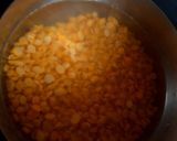 A picture of step 1 of Tuvar Dal Vadai.