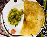 A picture of step 1 of Instant gits dosa & saag recipe @ home.