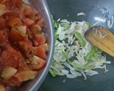 A picture of step 4 of Baingan Masala (Baked Aubergines).