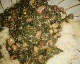 A picture of step 3 of Couscous and moringa soup (ZOGALE).