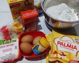 Foto langkah ke 1 dari resep 1 adonan 3 rasa (choco thumbprint pandan snow ball palm cheese).