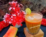 A picture of step 2 of Watermelon Sattu.